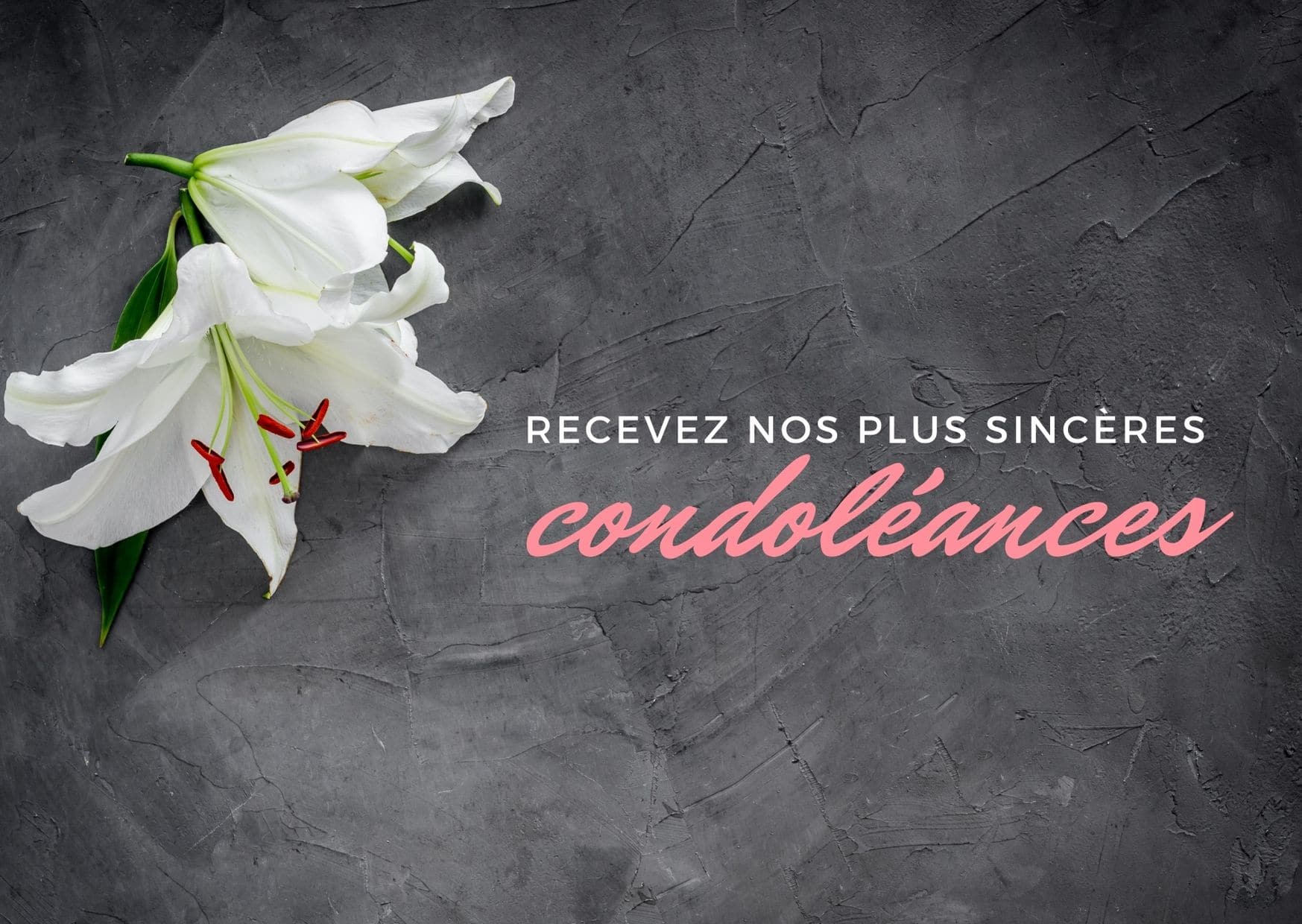 CONDOLEANCES