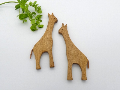 Giraffe Magnet aus Platane