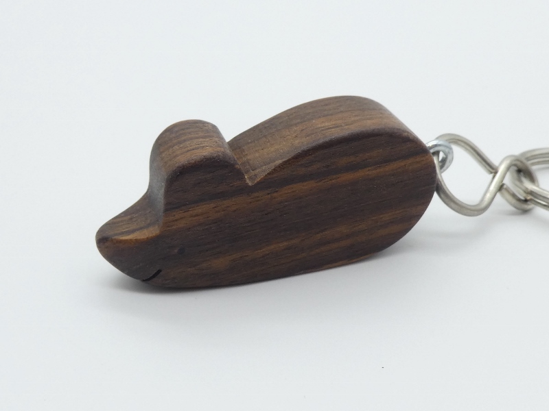Schlüsselanhänger aus Holz - Maus