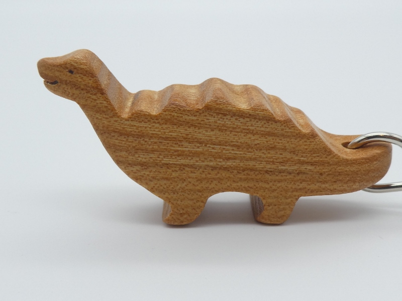 Schlüsselanhänger aus Holz, Dinosaurier