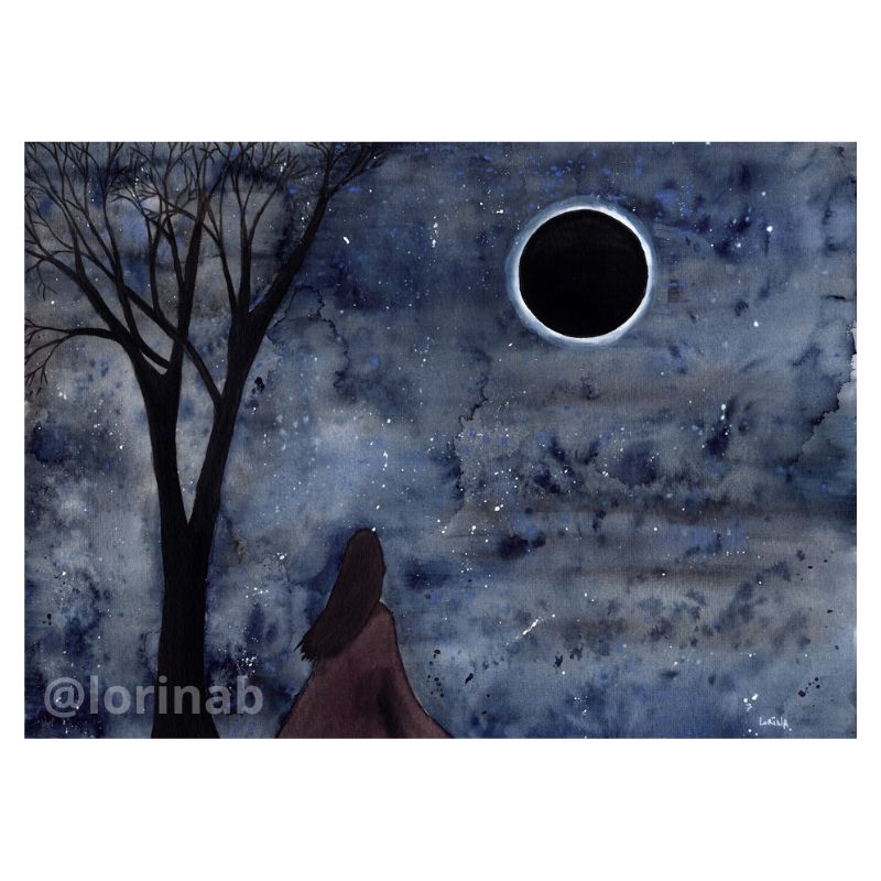 Réflexion automne peinture originale Lorina