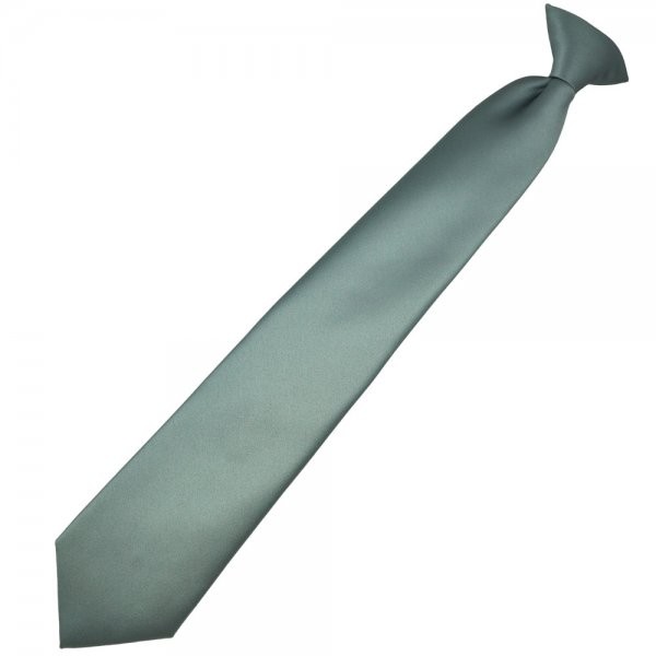 Clip Krawatte polyester silber