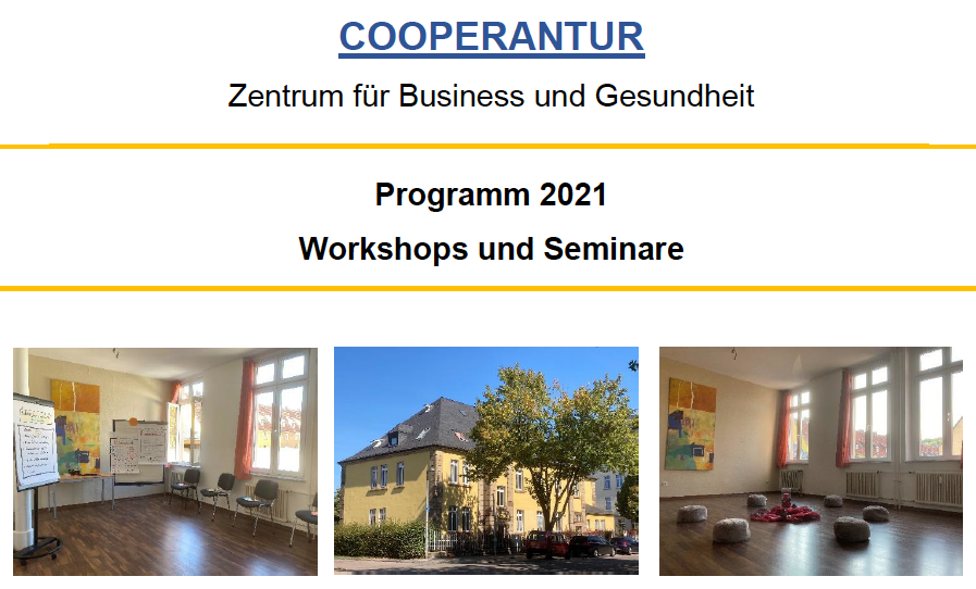 Seminarprogramm 2021 in COOPERANTUR