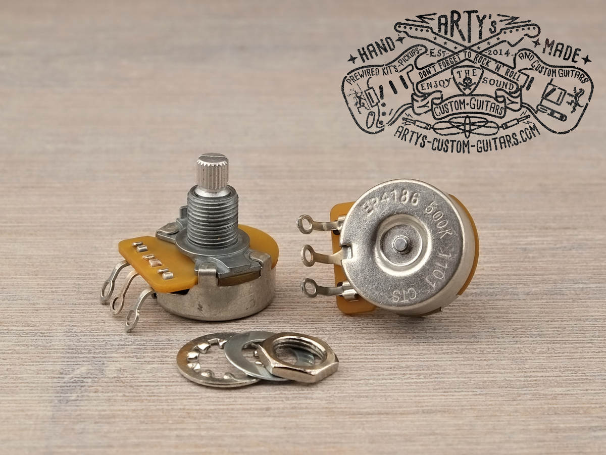 CTS POTENTIOMETER 250k 500k 1/4" 3/8" 3/4" STACKED NOLOAD Arty's