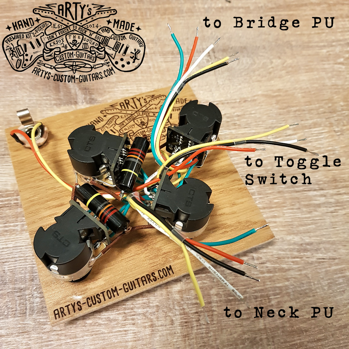 WIRING HARNESS Les Paul JIMMY PAGE Arty's Custom Guitars