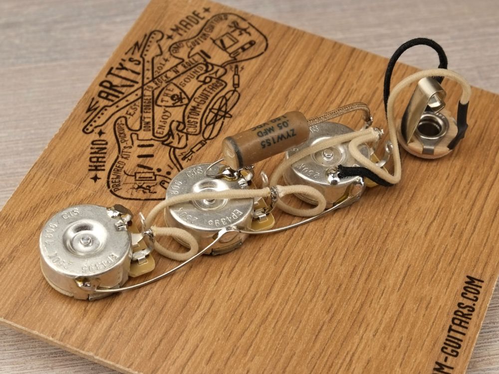 PREWIRED HARNESS Jazz Bass Standard Arty's Custom Guitars