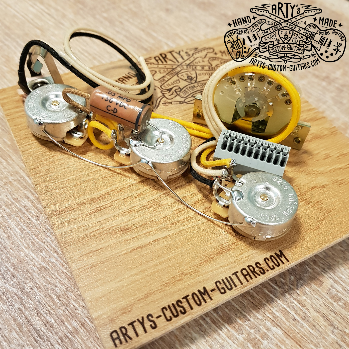 SOLDERLESS WIRING HARNESS Stratocaster Blender Arty's Custom Guitars
