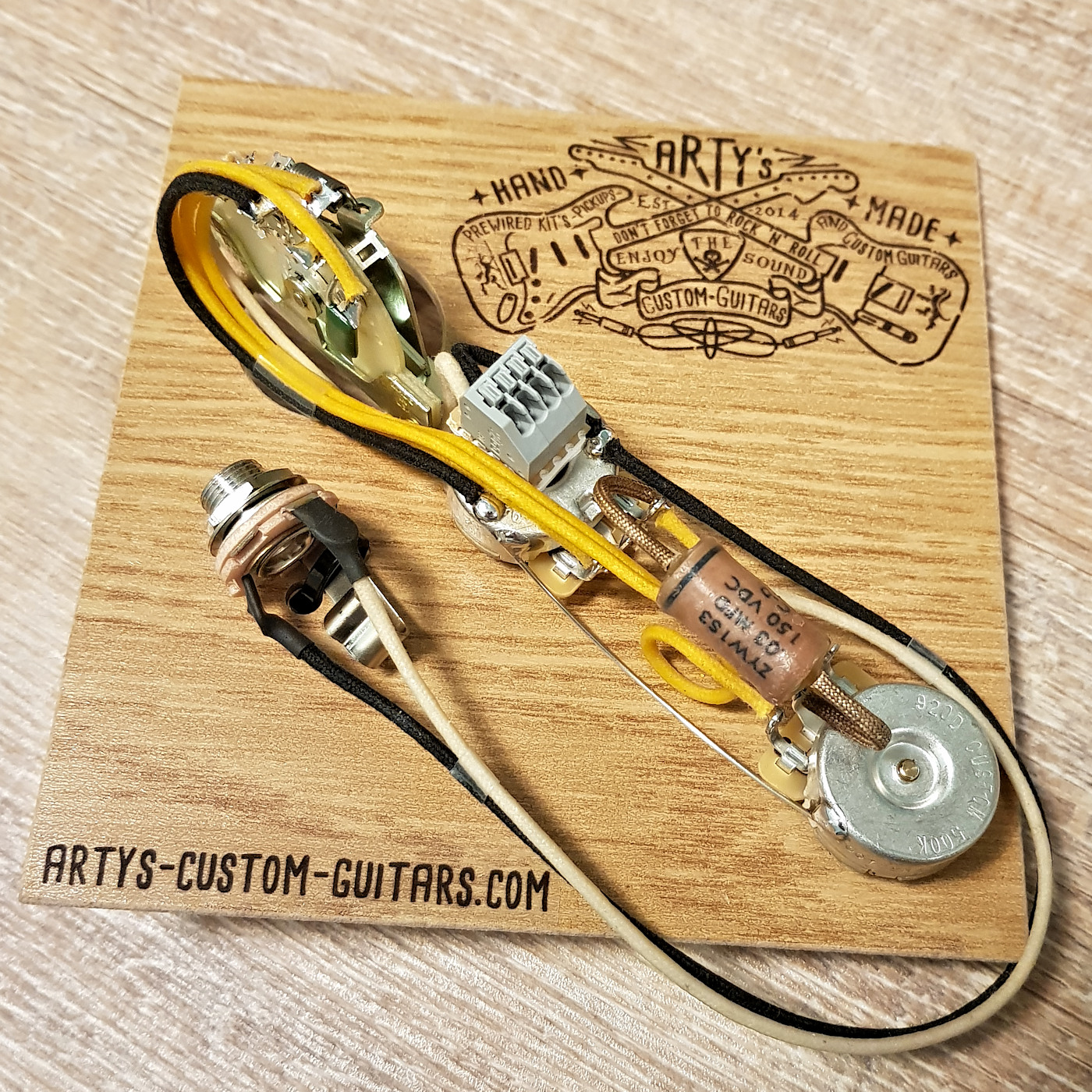 PREWIRED KIT ESQUIRE Cocked Wah SOLDERLESS Arty's Custom Guitars