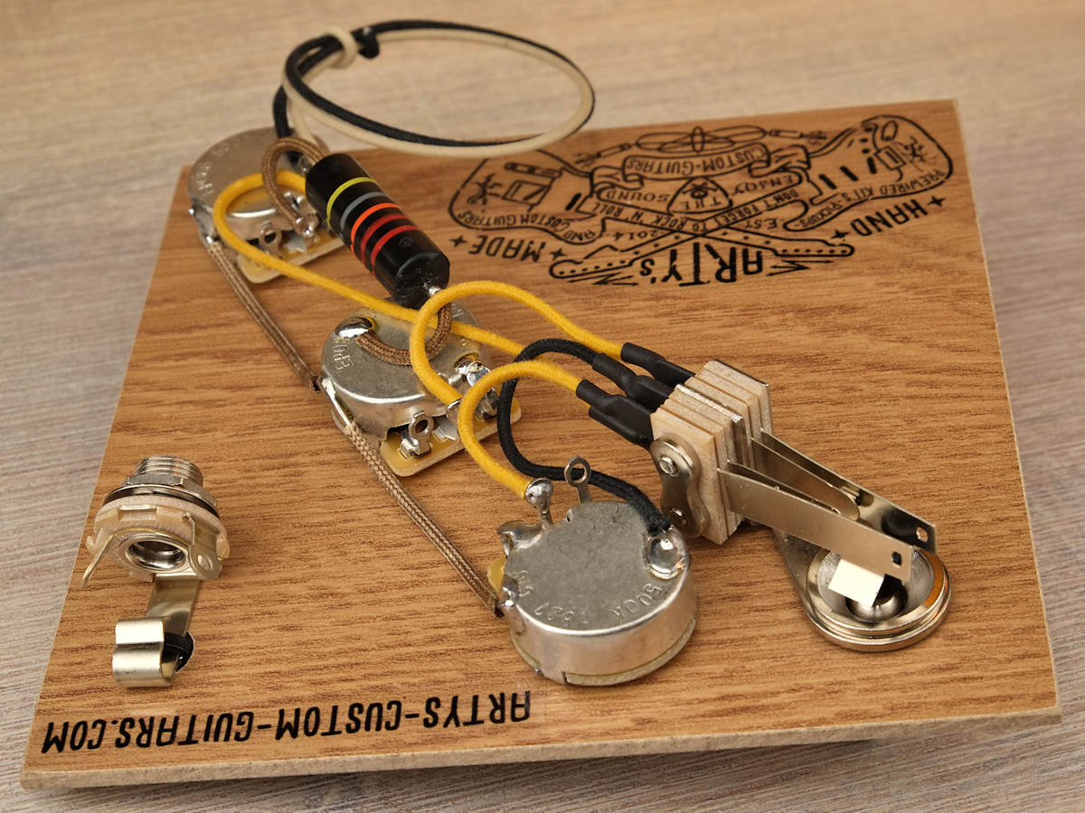 GUITAR WIRING HARNESS Flying V Korina - Arty's Custom Guitars