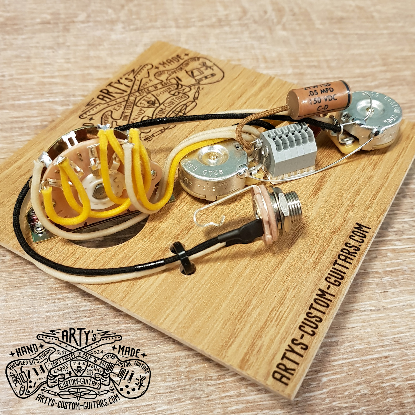 SOLDERLESS WIRING HARNESS Telecaster Reverse Arty's Custom Guitars