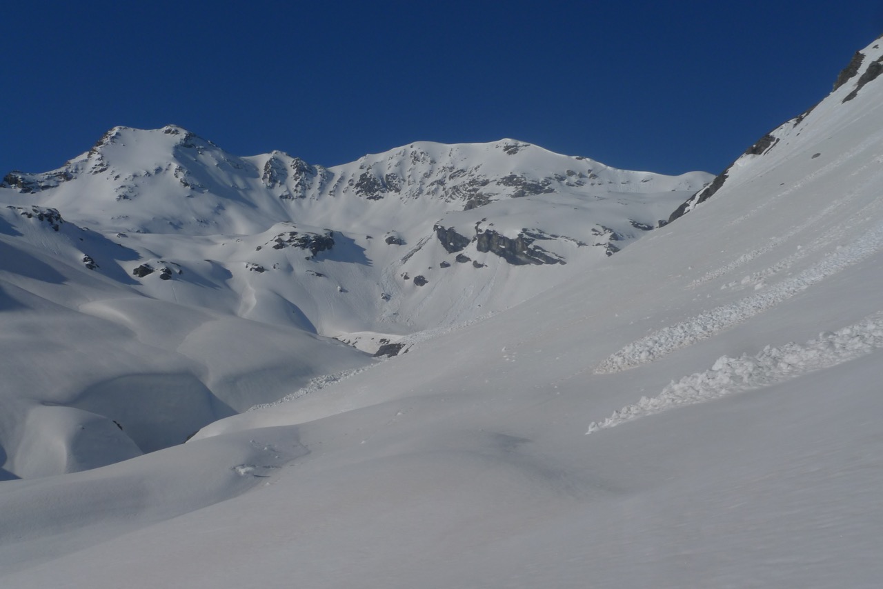 Einsamer Aufstieg zum Piz Cristanas