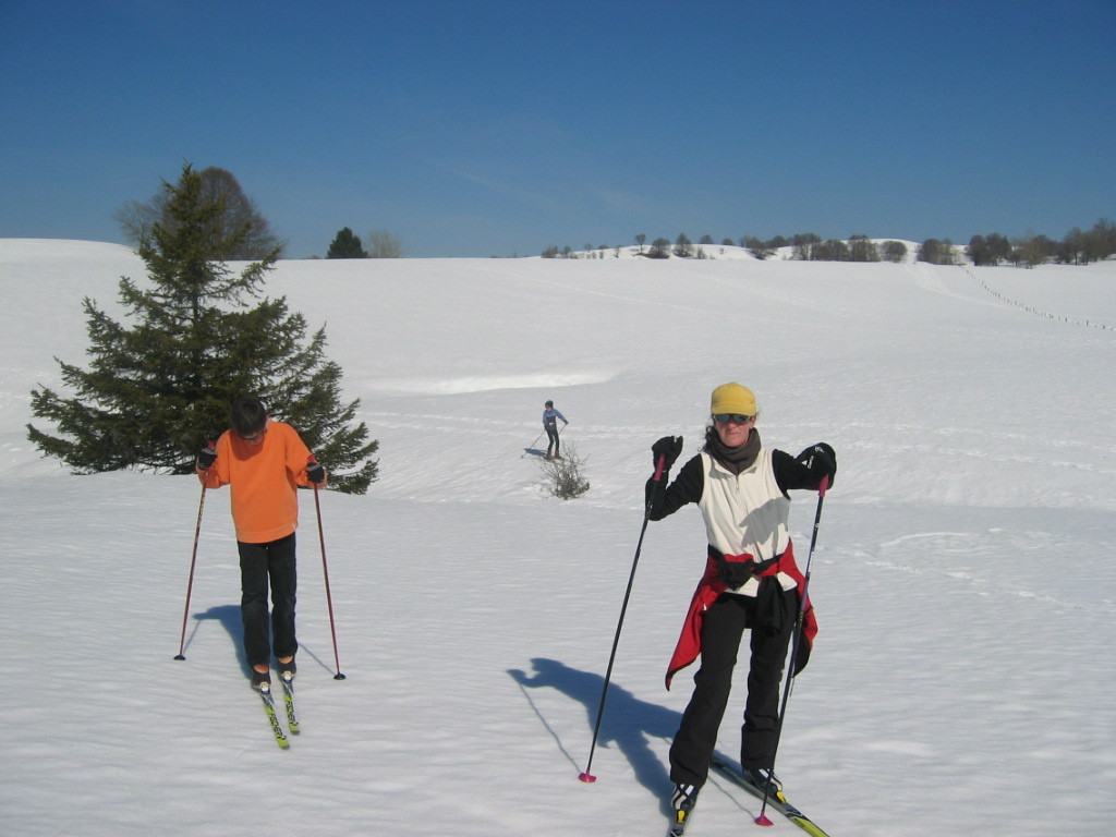 ski de fond sur le plateau de retord