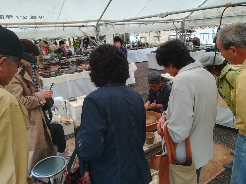 新企画 ロクロ実演コーナーも好評でした!