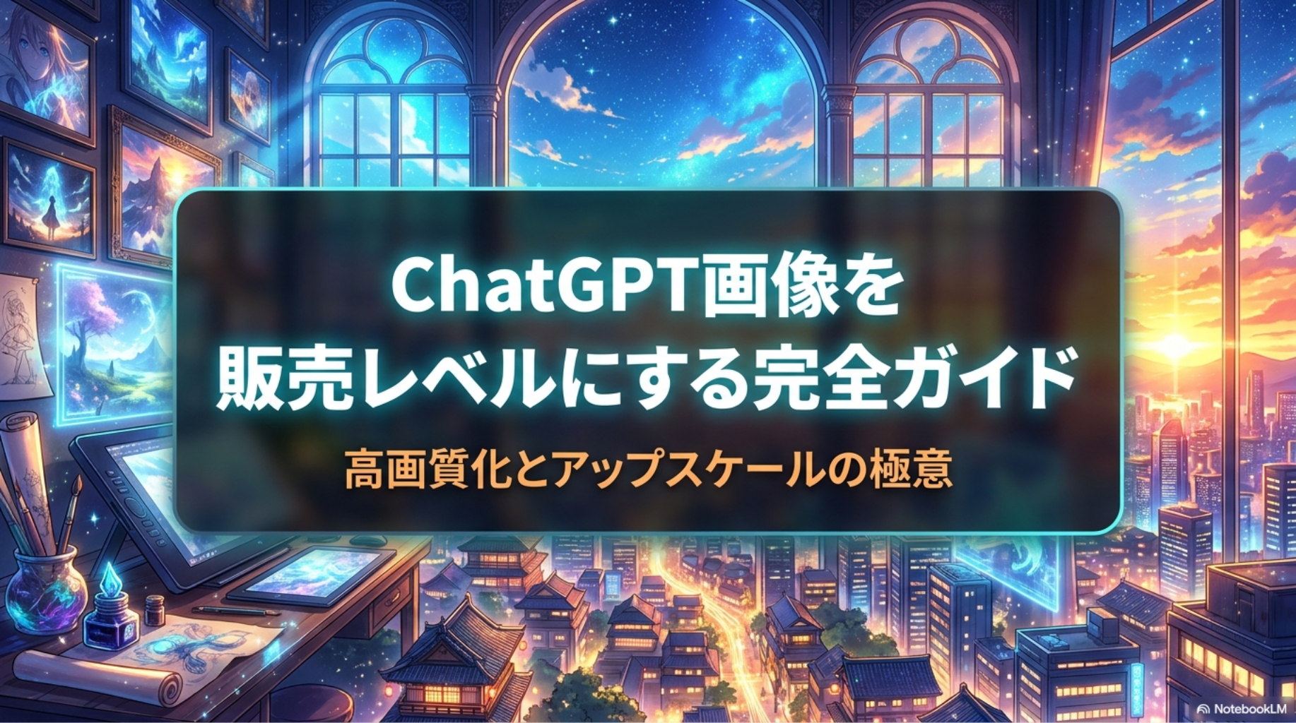 ChatGPTで作った画像を販売レベルにする方法｜AIアート画像の高画質化とアップスケール完全ガイド