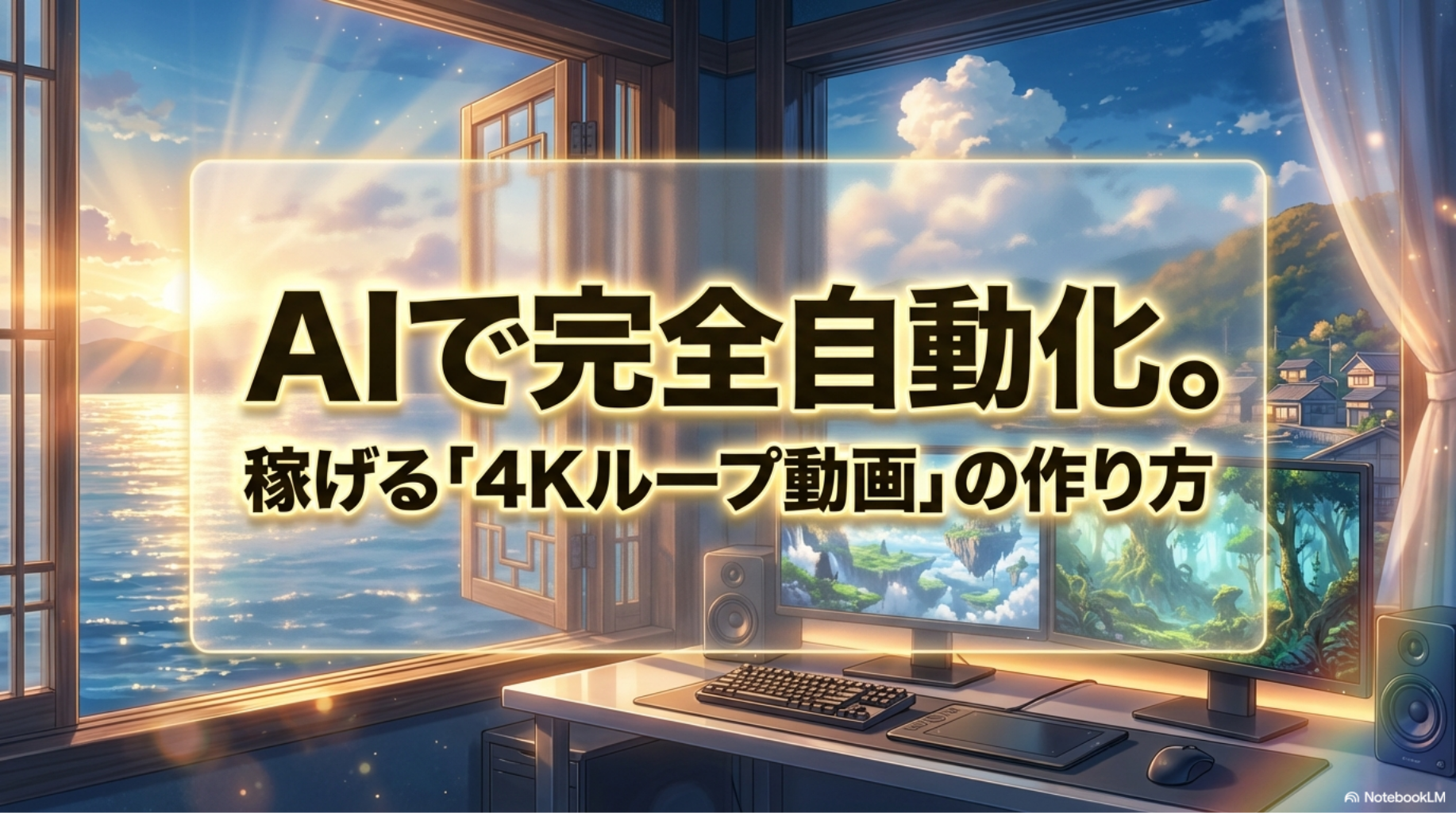 ループ動画の作り方｜AIで簡単に4K動画を作って収益化する方法