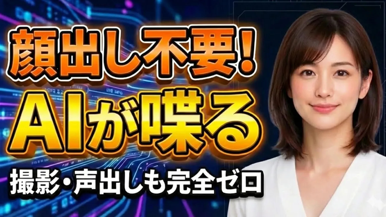 顔出しなしでAIアバターが喋る動画の作り方