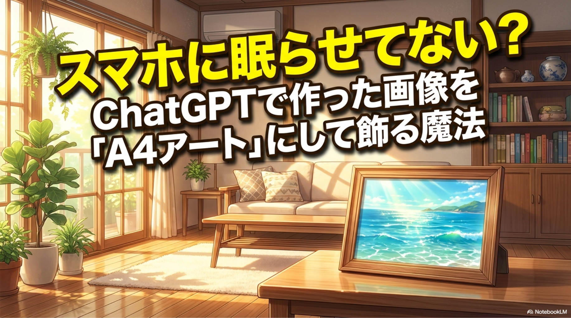 AIアートを楽しむ！ChatGPTで作った画像をA4サイズにして飾る方法