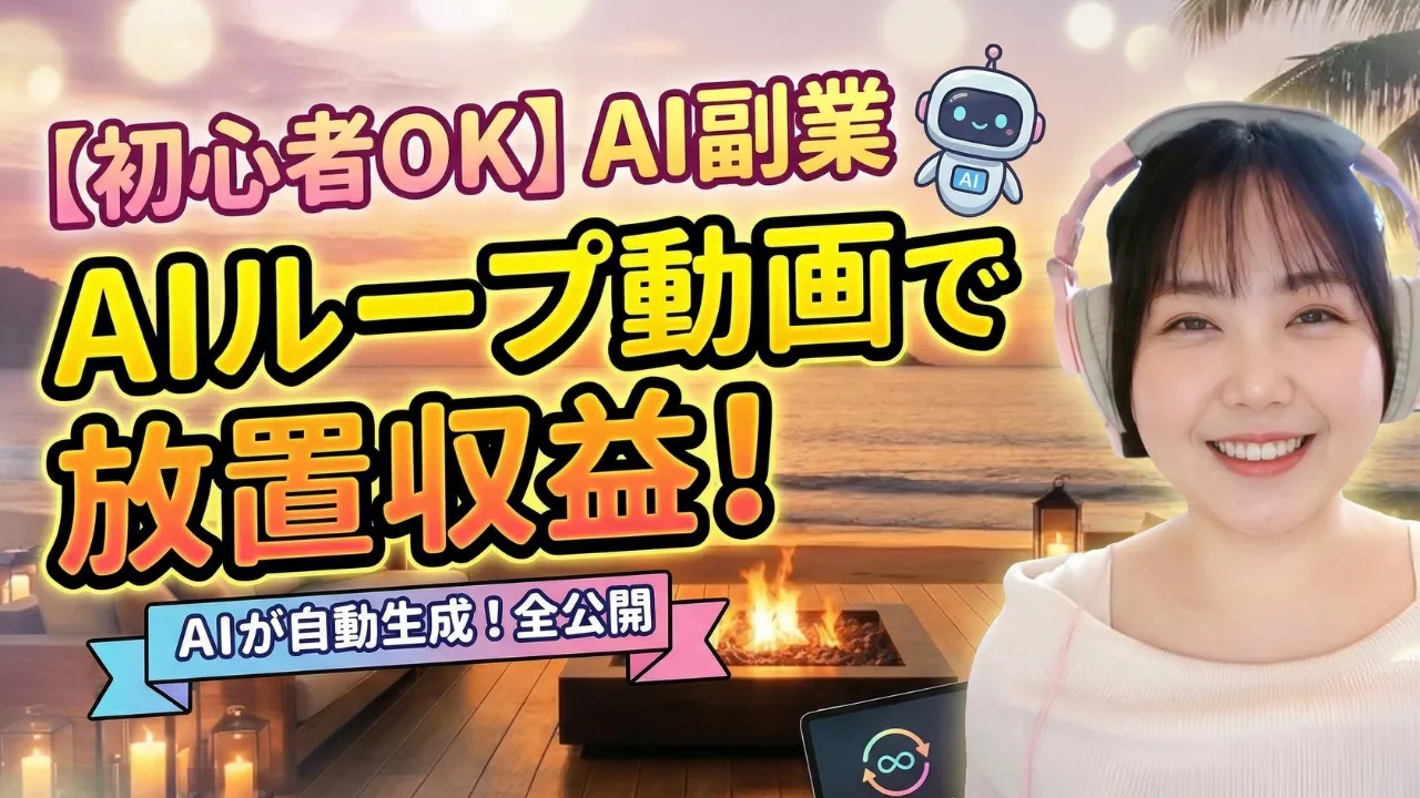 AIループ動画の作り方｜初心者でも“完全ループ”動画で収益化を目指せる時代に