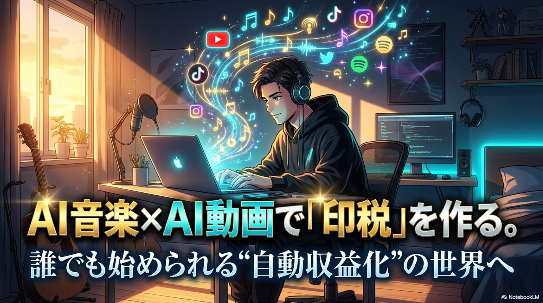 AI音楽×AI動画で印税収入？実は今、誰でも始められる“自動収益化”の仕組みがある