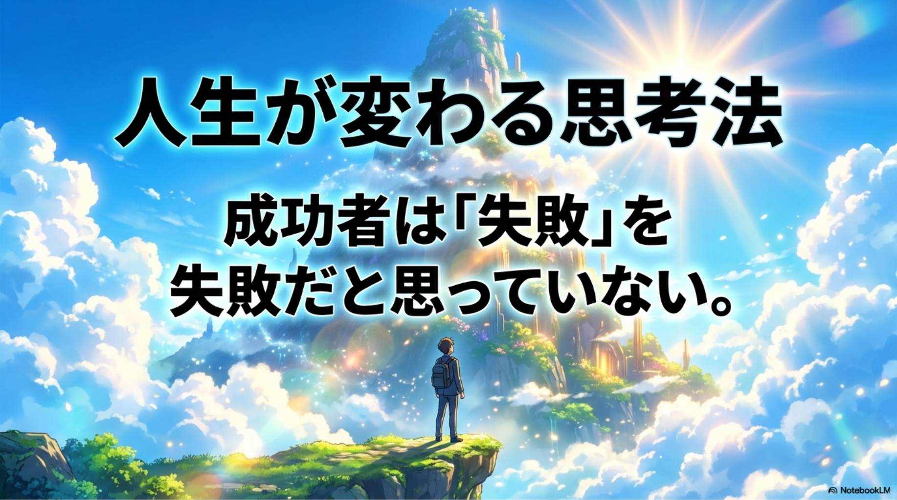 失敗を「失敗」と捉えない人の特徴