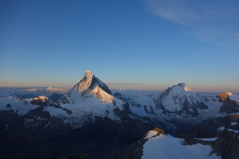 Matterhorn in der Morgensonne. 