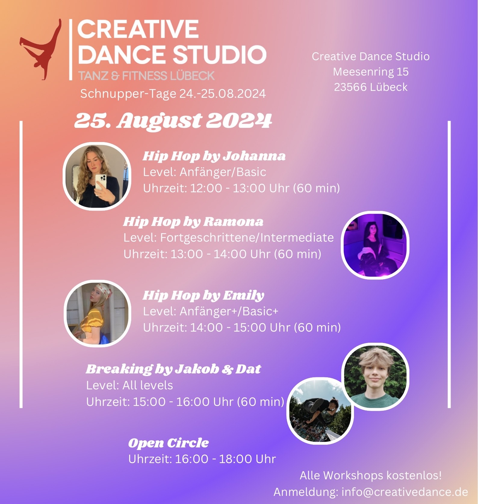 Workshops Hip Hop - Breaking - Open Circle