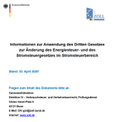 Generalzolldirektion veröffentlicht aktualisierte Fachmeldung zum geänderten Stromsteuergesetz
