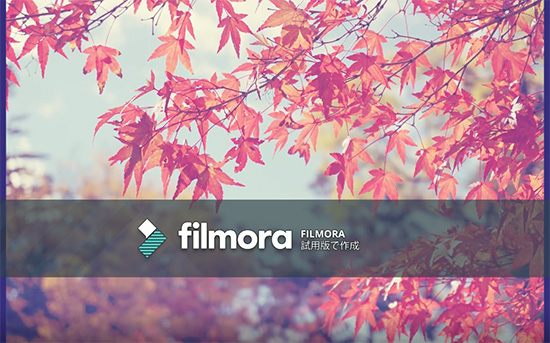 Filmora無料版の制約