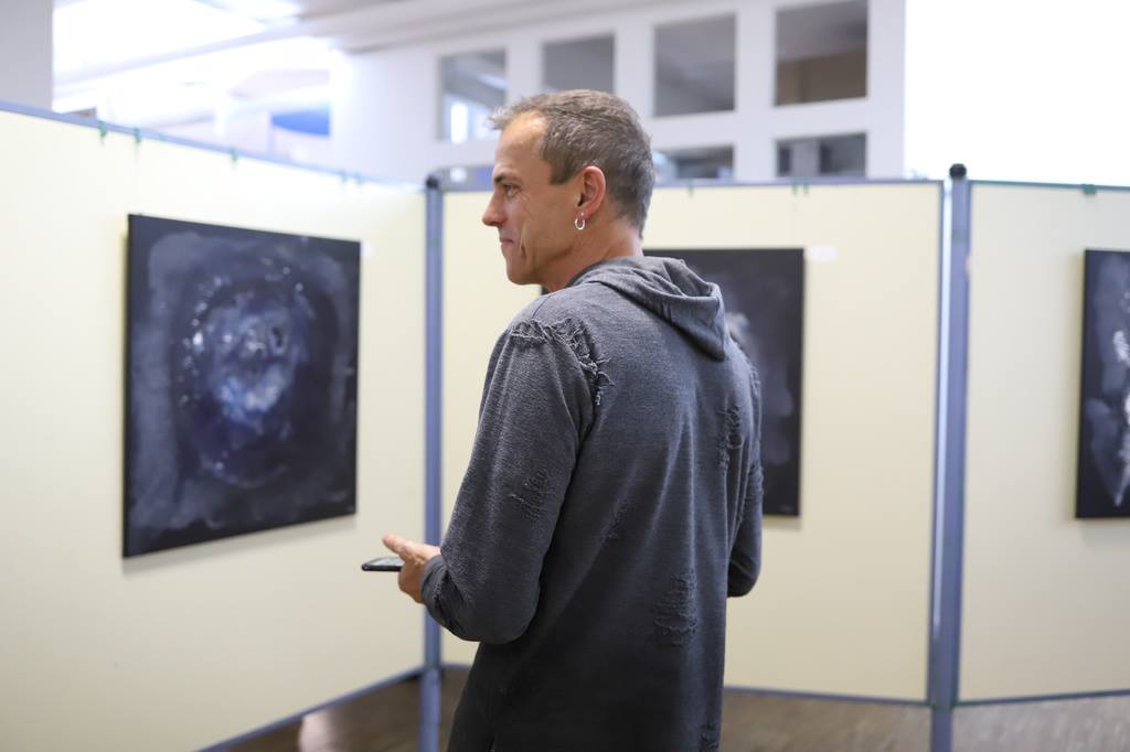 Ich bei der der Ausstellung "Mal! was anderes 3.0"