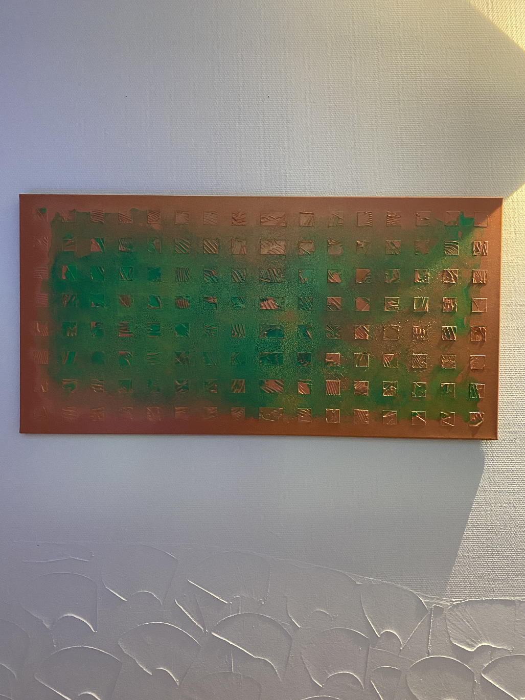 Acryl auf Leinwand mit rot und grün vorrangig