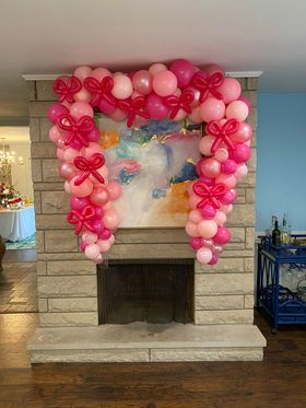 Air-Filled Organic Balloon garland bows 