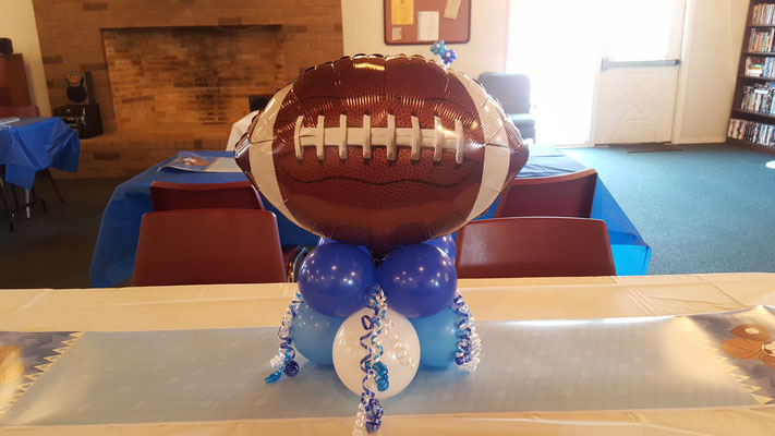 Air-Filled Balloon Centerpiece Sports Football