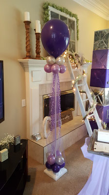 Air-filled balloon cloud wedding