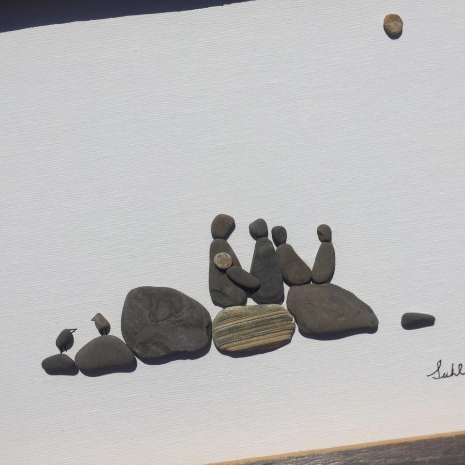 Pebble Art Family 