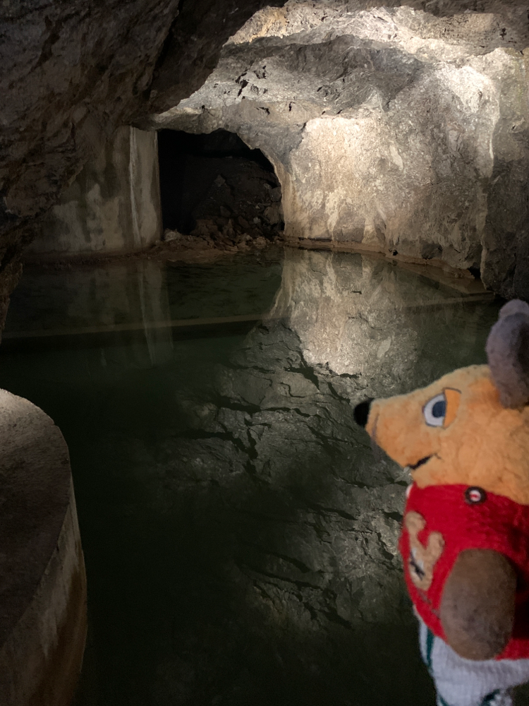 Am unterirdischen See in der Höhle