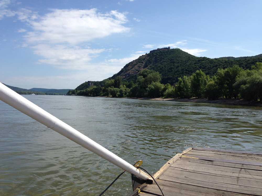 Ein letzter Blick auf die Burg Visegrad, bevor wir Richtung Budapest weiterradeln