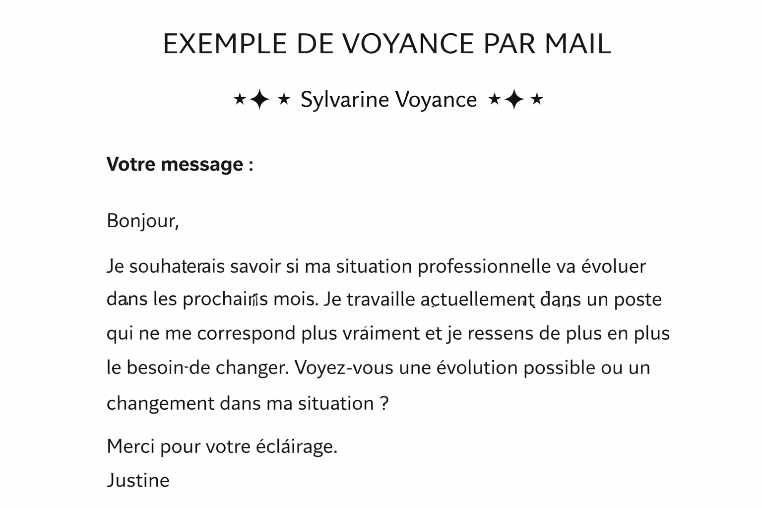 À quoi ressemble une réponse de voyance par mail ?