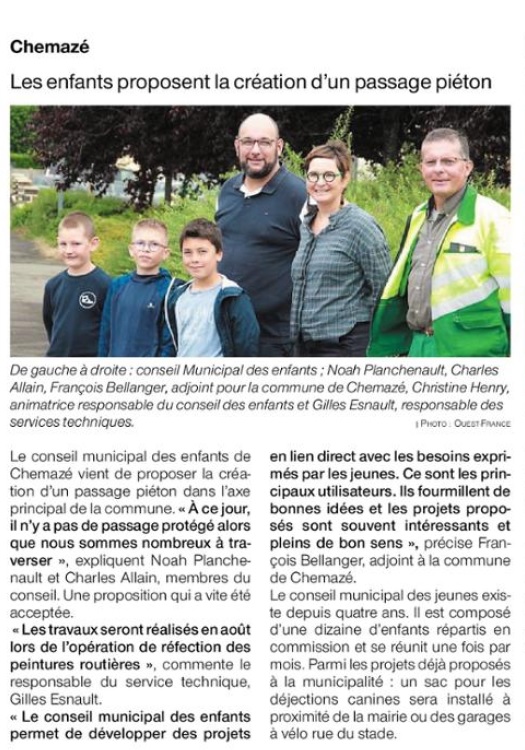 Ouest France du 09 juillet 2021