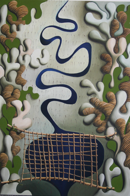 'Netted inlet II',1115 x760mm, oil on canvas