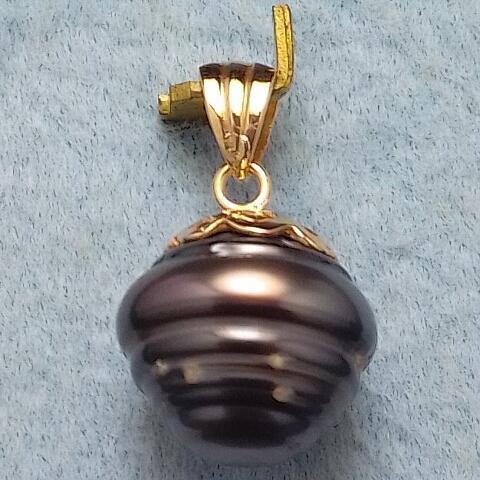 Baroque pearl k18 pendant top