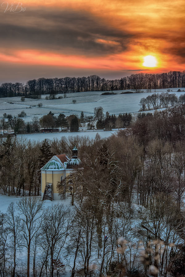 Frauenberg Kapelle bei Kloster Weltenburg.