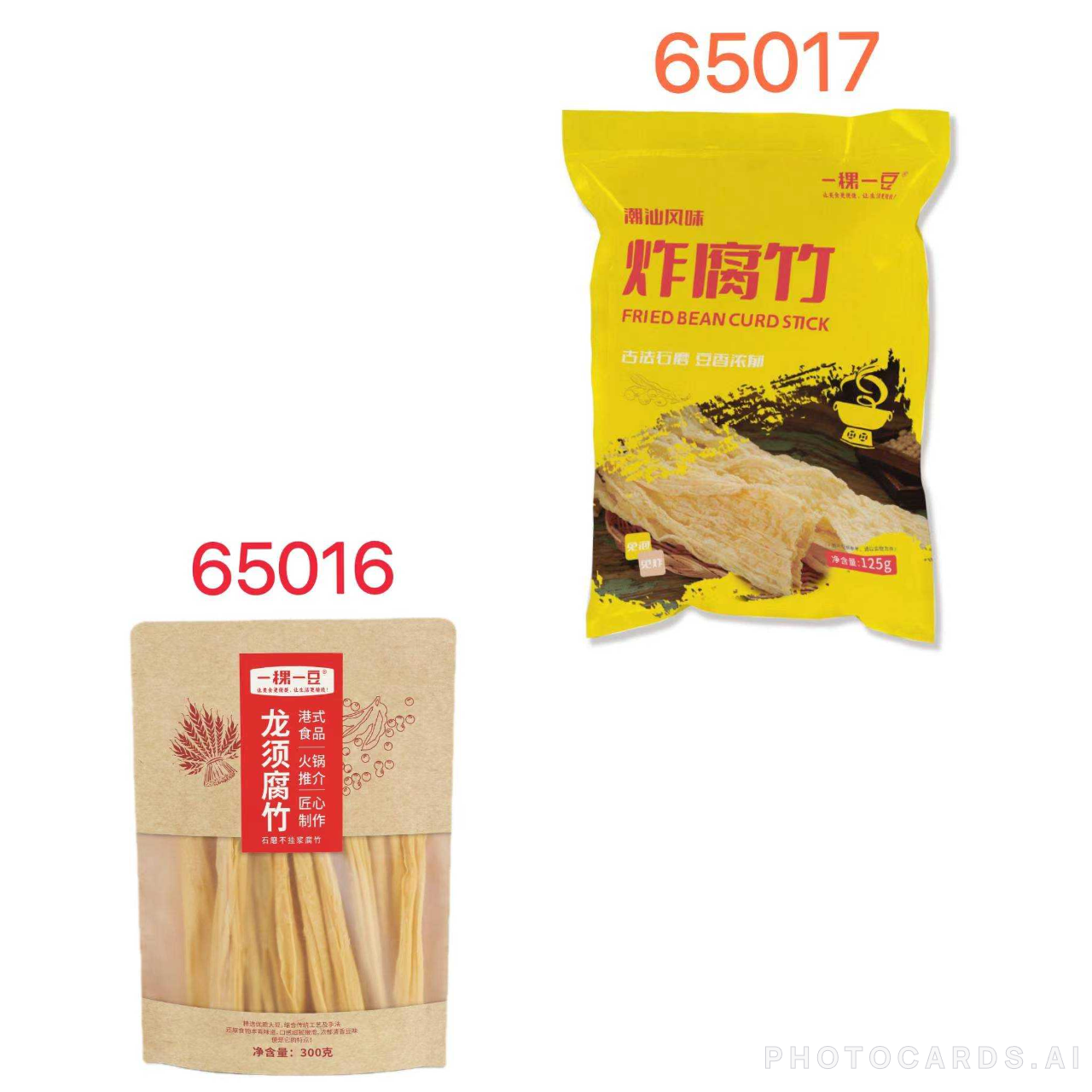 一稞一豆   炸腐竹  龙须腐竹 getrocknete Tofu Stangen ,Frittierter Tofu YKYD