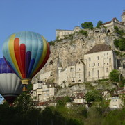 Gîte le Vieux frêne : Montgolfières à Rocamadour