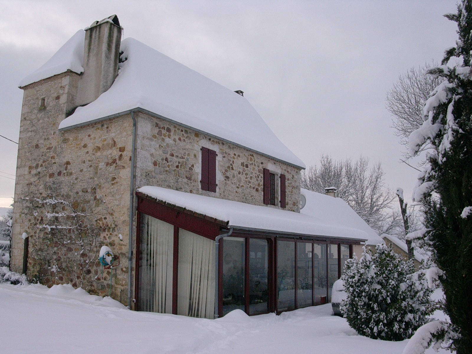 Gîte Le Vieux Frêne : Winter