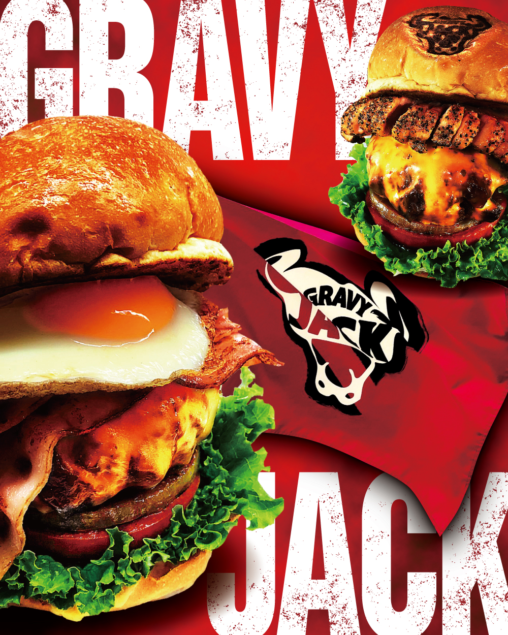 東広島初の本格グルメバーガー ハンバーガーハウス Gravy Jack グレイビージャック
