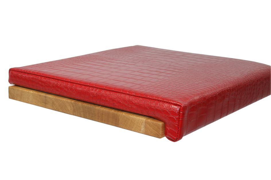 Fits to: Seat cushion Leather Look - Croco Red