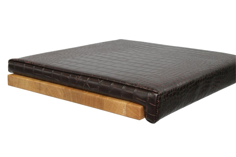 Fits to: Seat cushion Leather Look - Croco Brown