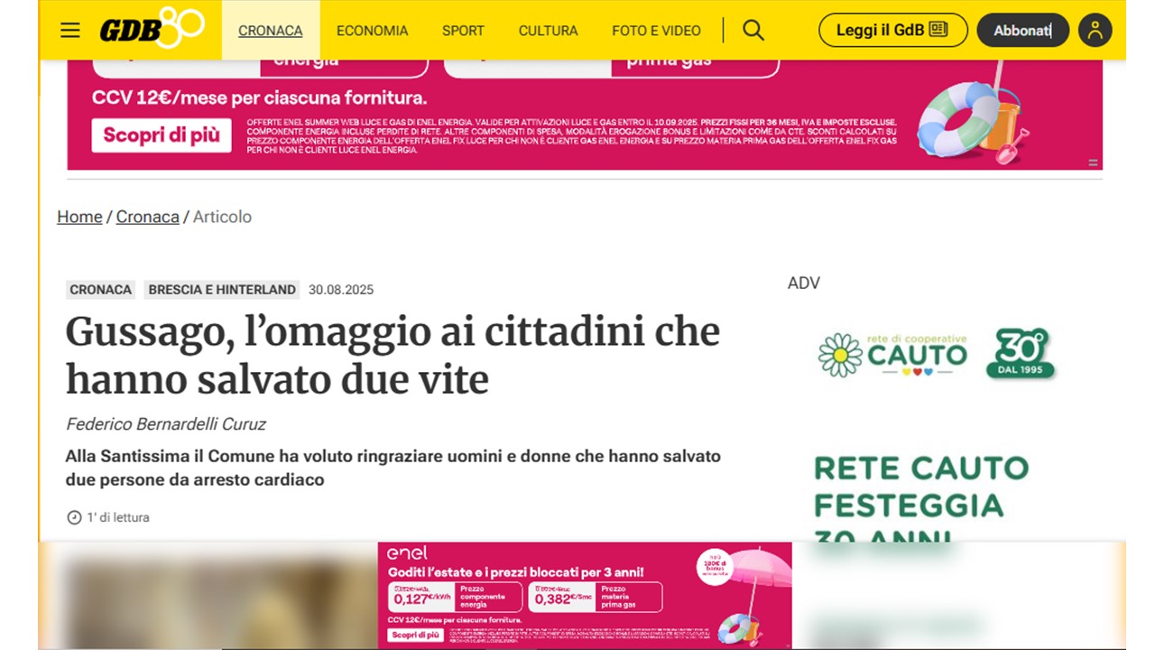 30 agosto 2025 - Brescia