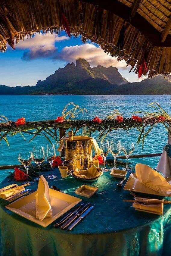 Dinner am Meer