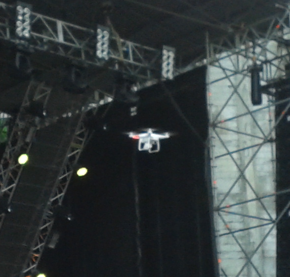 Dron utilizado como Cámara Móvil en el The Day After 2014 (10, 11 y 12 de Enero).